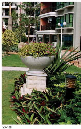 stone flowerpot