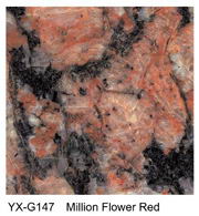 flower red granite